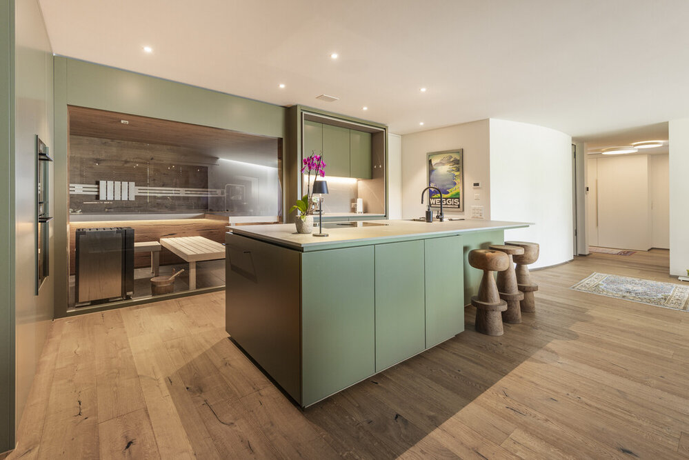 Moderne Küche mit natürlichem Charme